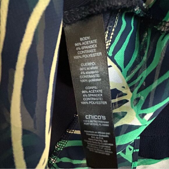 Chico’s Travelers Long Sleeve Peekaboo Sheer Tunic Top Chicos - Picture 5 of 5